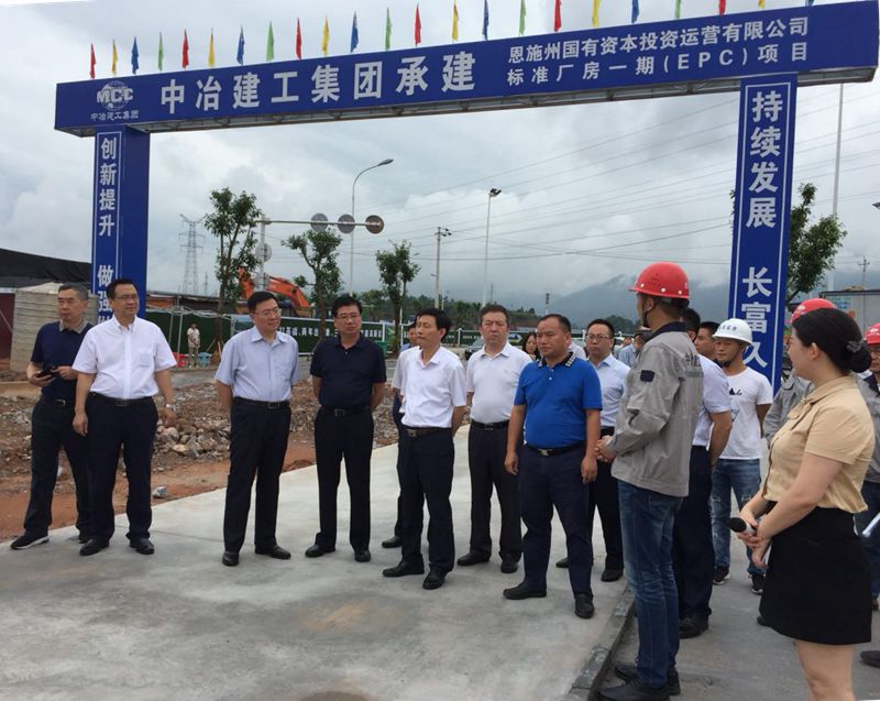 國藥集團(tuán)總經(jīng)理佘魯林一行考察州高新區(qū)標(biāo)準(zhǔn)廠房項(xiàng)目建設(shè)情況